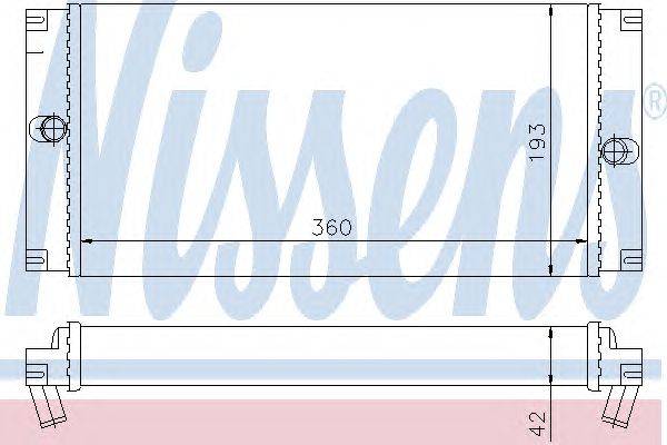 Теплообменник, отопление салона NISSENS 73370