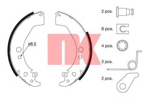 Комплект тормозных колодок NK 2737649