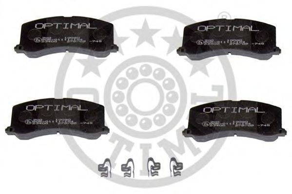 Комплект тормозных колодок, дисковый тормоз OPTIMAL 23400