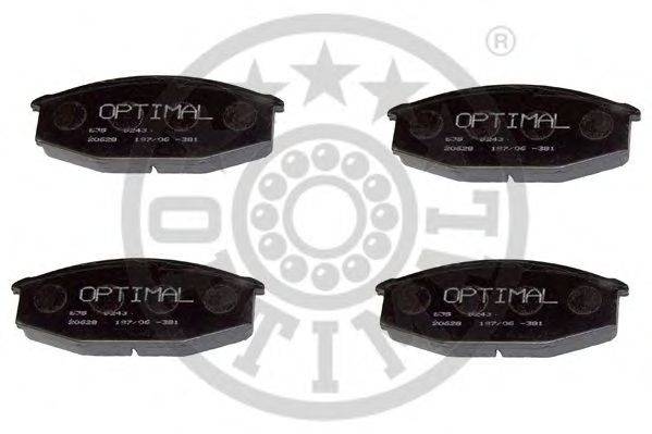 Комплект тормозных колодок, дисковый тормоз OPTIMAL 9243