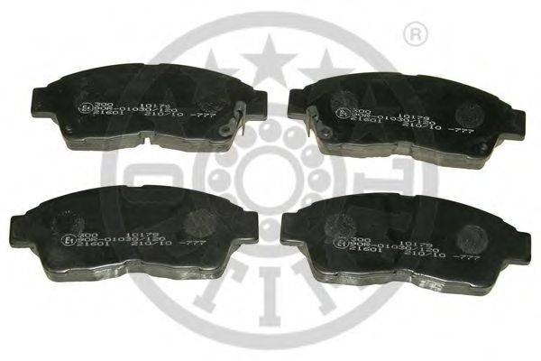 Комплект тормозных колодок, дисковый тормоз OPTIMAL 10179