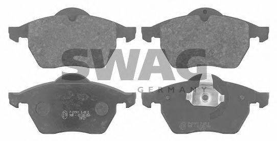 Комплект тормозных колодок, дисковый тормоз SWAG 40916107