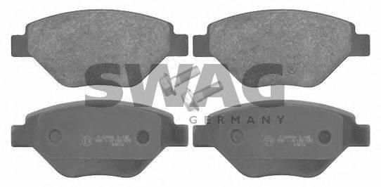 Комплект тормозных колодок, дисковый тормоз SWAG 60916623