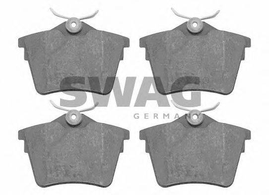 Комплект тормозных колодок, дисковый тормоз SWAG 62916548