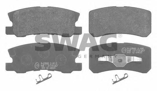 Комплект тормозных колодок, дисковый тормоз SWAG 23583