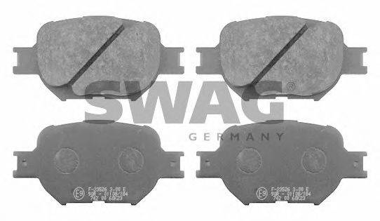 Комплект тормозных колодок, дисковый тормоз SWAG 0252352617