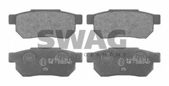 Комплект тормозных колодок, дисковый тормоз SWAG 85 91 6309