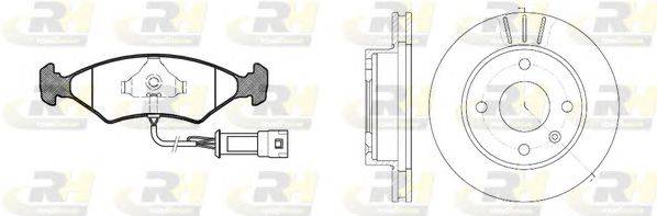 Комплект тормозов, дисковый тормозной механизм ROADHOUSE 8119.03