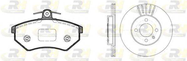 Комплект тормозов, дисковый тормозной механизм ROADHOUSE 8134.00