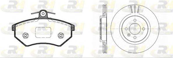Комплект тормозов, дисковый тормозной механизм ROADHOUSE 8134.03