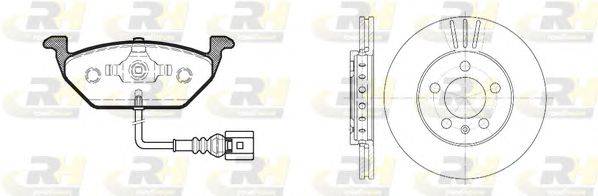 Комплект тормозов, дисковый тормозной механизм ROADHOUSE 8633.09