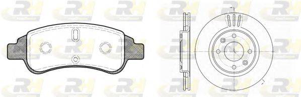 Комплект тормозов, дисковый тормозной механизм ROADHOUSE 884002