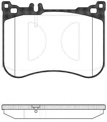 Комплект тормозных колодок, дисковый тормоз REMSA 25706