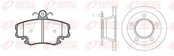 Комплект тормозов, дисковый тормозной механизм REMSA 814200