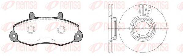 Комплект тормозов, дисковый тормозной механизм REMSA 8391.00