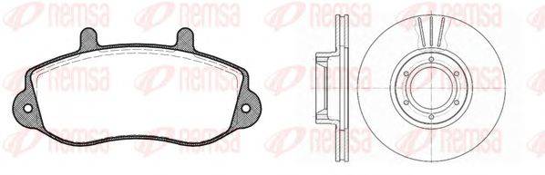 Комплект тормозов, дисковый тормозной механизм REMSA 867700