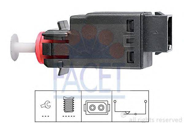 Выключатель фонаря сигнала торможения; Выключатель, привод сцепления (Tempomat) FACET 71058