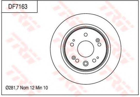 Тормозной диск TRW DF7163
