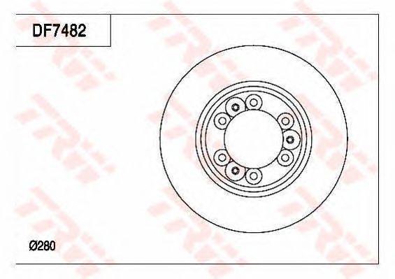 Тормозной диск TRW DF7482