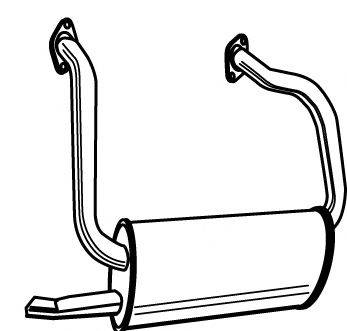 Глушитель выхлопных газов конечный WALKER 17867