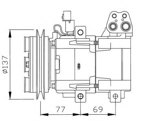 Компрессор, кондиционер NRF 32115G