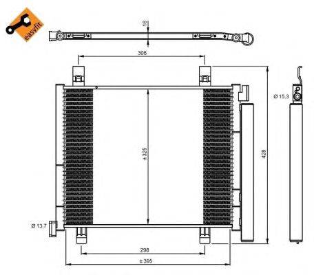 Конденсатор, кондиционер NRF 350045