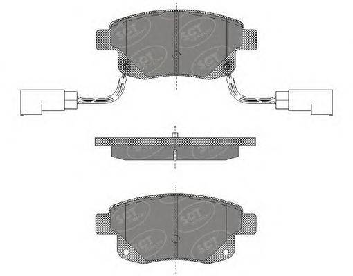Комплект тормозных колодок, дисковый тормоз SCT Germany 24486