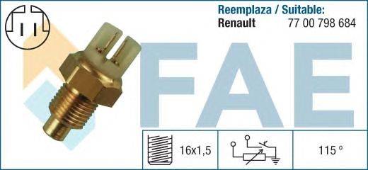 Датчик, температура охлаждающей жидкости FAE 34280
