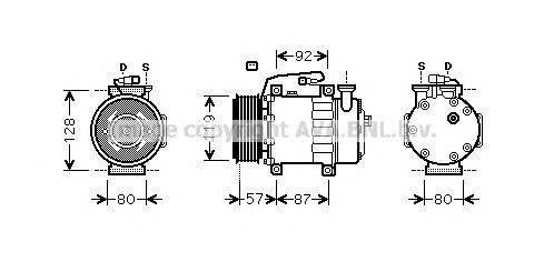 Компрессор, кондиционер AVA QUALITY COOLING FDK468