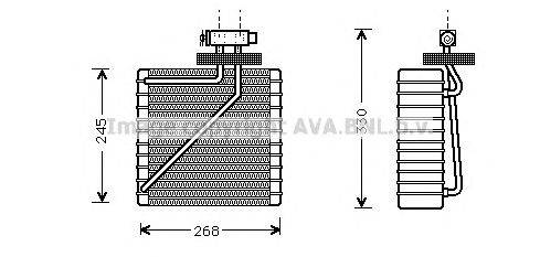 Испаритель, кондиционер AVA QUALITY COOLING FDV271