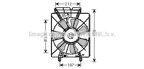 Вентилятор, охлаждение двигателя AVA QUALITY COOLING HD7533