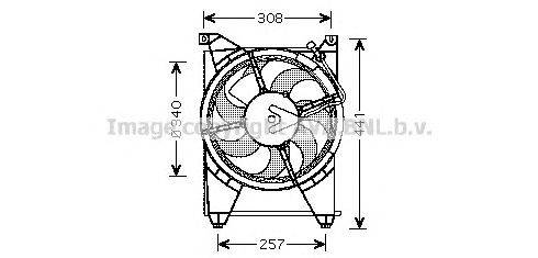 Вентилятор, охлаждение двигателя AVA QUALITY COOLING HY7514