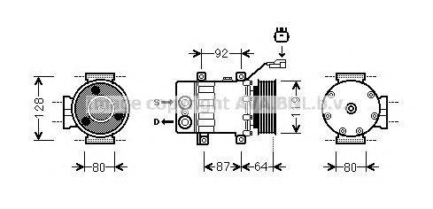 Компрессор, кондиционер AVA QUALITY COOLING JEAK047