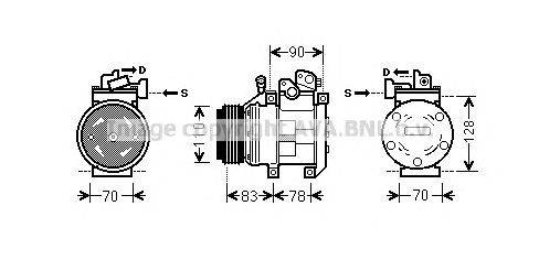 Компрессор, кондиционер AVA QUALITY COOLING KAK173