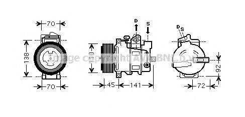 Компрессор, кондиционер AVA QUALITY COOLING MSK433