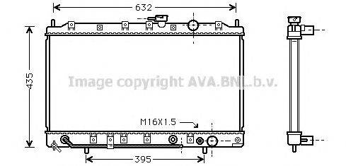 Радиатор, охлаждение двигателя AVA QUALITY COOLING MT2132