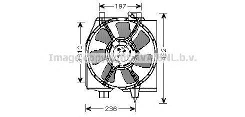 Вентилятор, охлаждение двигателя AVA QUALITY COOLING MZ7540