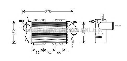 Интеркулер AVA QUALITY COOLING OL4270