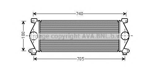 Интеркулер AVA QUALITY COOLING RT4448