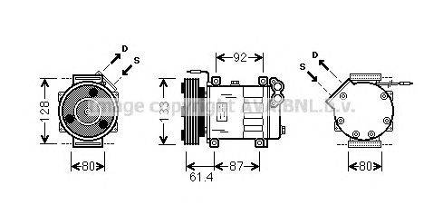 Компрессор, кондиционер AVA QUALITY COOLING RTK424