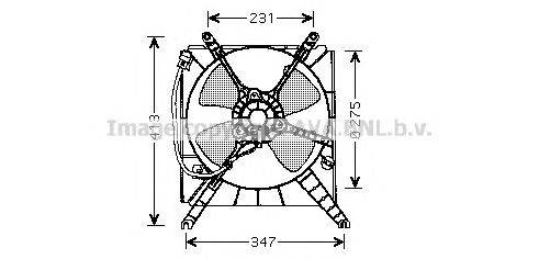 Вентилятор, охлаждение двигателя AVA QUALITY COOLING SZ7502