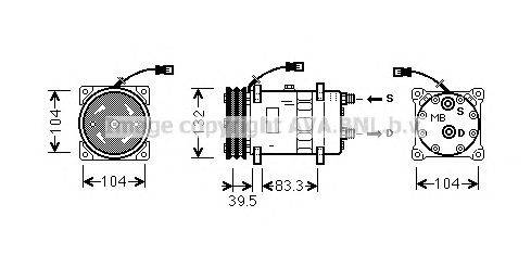 Компрессор, кондиционер AVA QUALITY COOLING UVK059