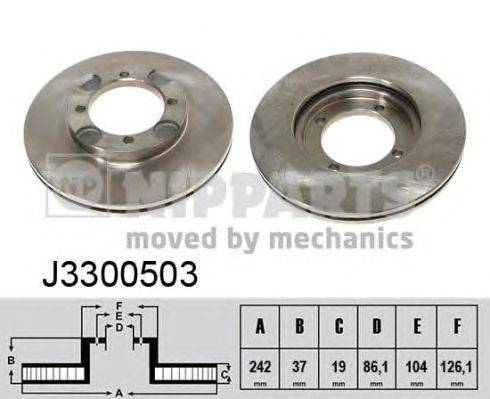 Тормозной диск NIPPARTS J3300503