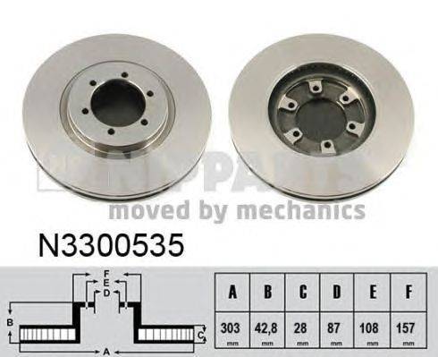 Тормозной диск NIPPARTS N3300535