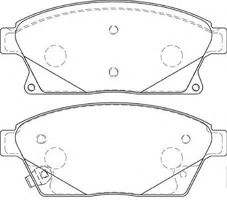 Комплект тормозных колодок, дисковый тормоз DURON 25034