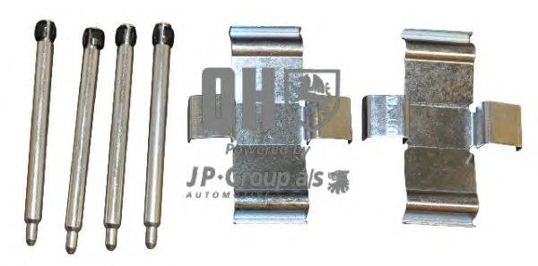 Комплектующие, колодки дискового тормоза JP GROUP BFK653