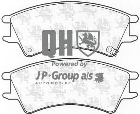 Комплект тормозных колодок, дисковый тормоз JP GROUP BP1115
