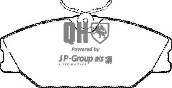 Комплект тормозных колодок, дисковый тормоз JP GROUP BP1228