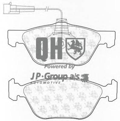 Комплект тормозных колодок, дисковый тормоз JP GROUP BP1234