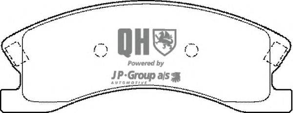 Комплект тормозных колодок, дисковый тормоз JP GROUP BP1369